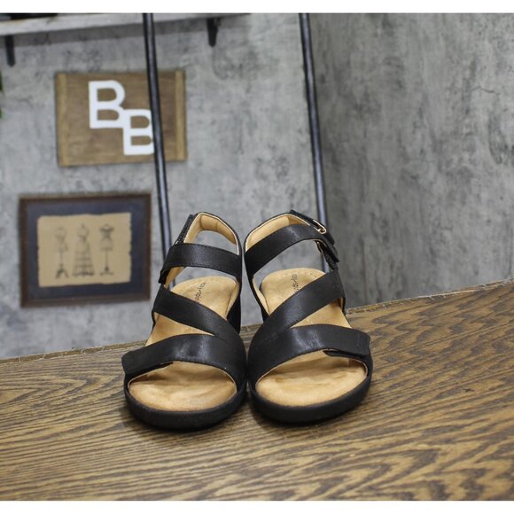 Easy Spirit Womens Kimberly Strappy Sandals SEKIMBERLY2 Black 6M - Picture 3 of 11